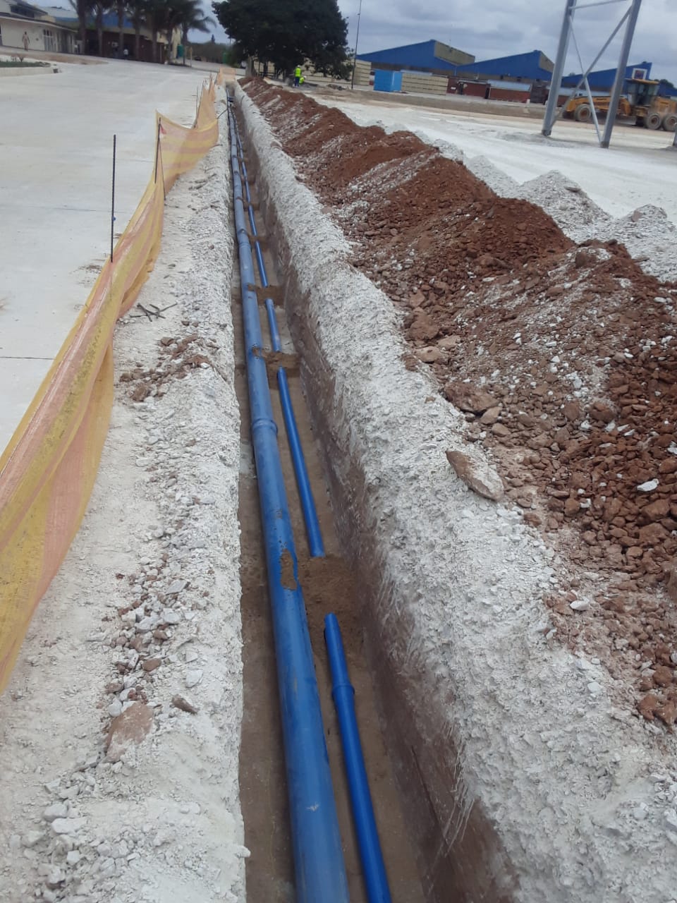 underground pipework, watermains, fire mains and water reticulation