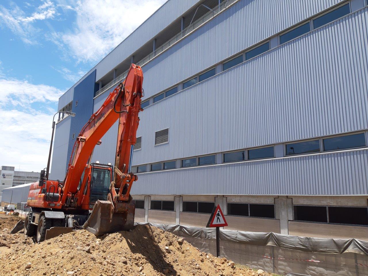 excavator at work